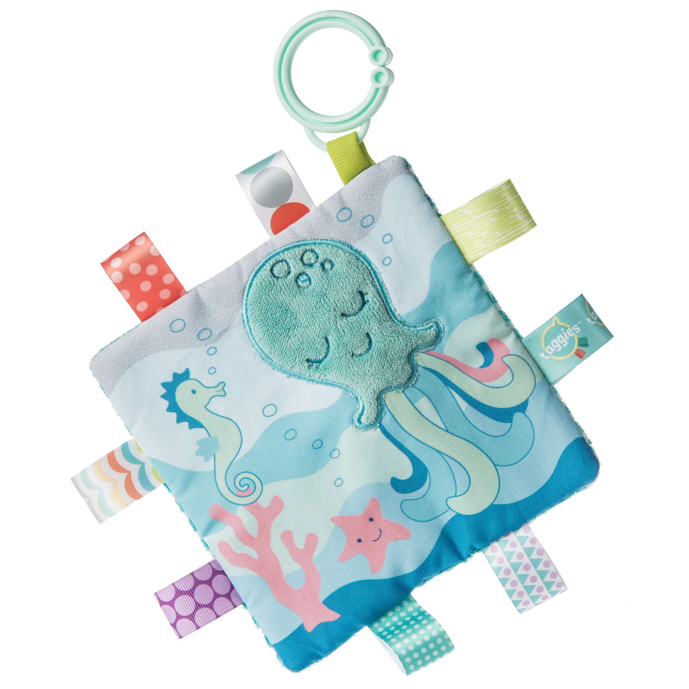 Etiquetas De Juguete Crinkle Me Sleepy Seas Octopus Con Papel Para Bebés - Venta Internacional.