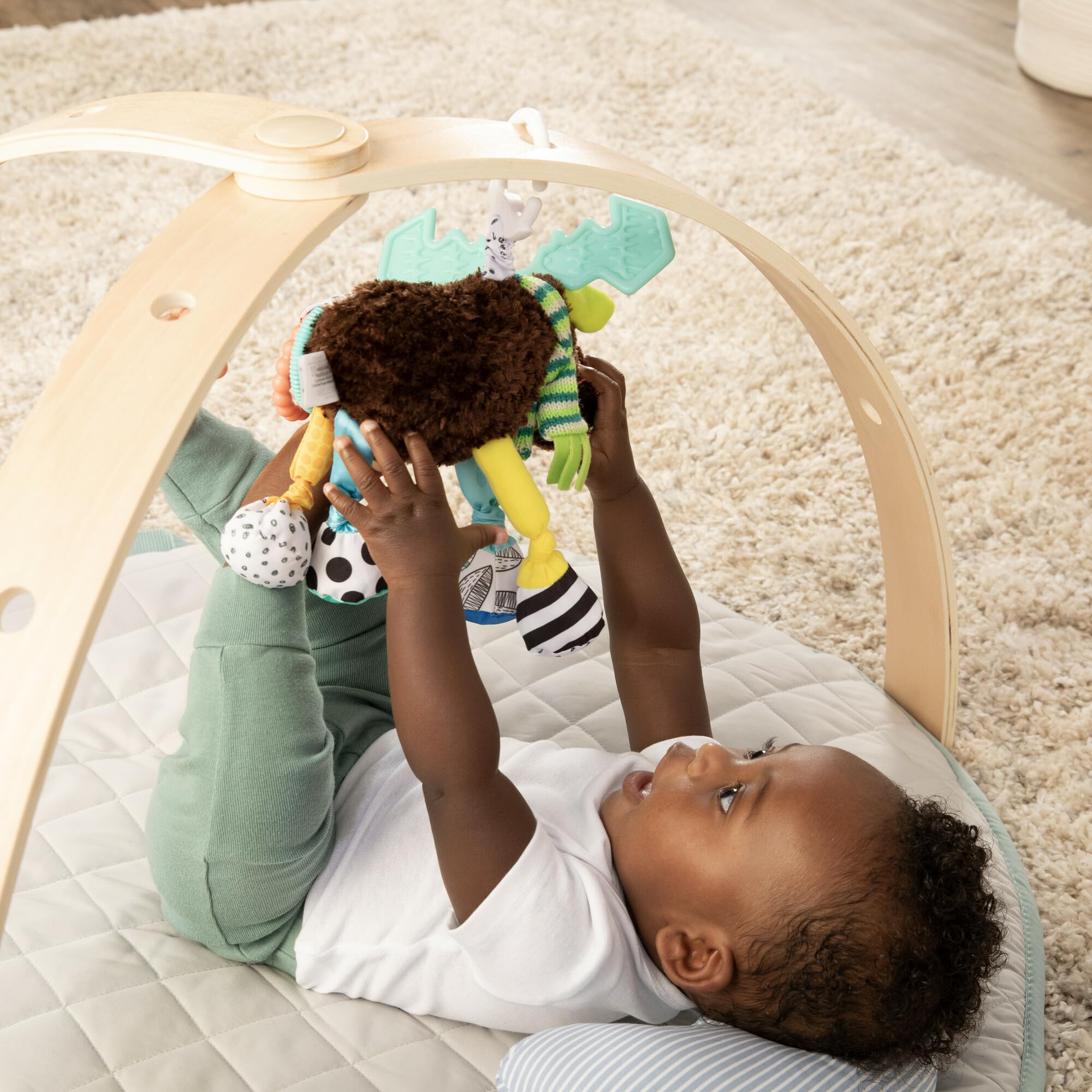 Foto 2 | Asiento De Coche Y Cochecito De Juguete Con Clip Lamaze Mortimer The Moose - Venta Internacional.