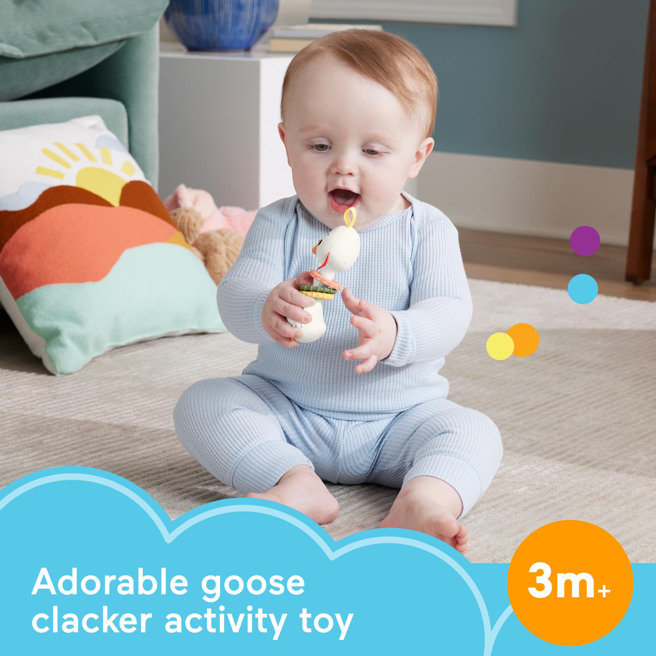 Foto 3 pulgar | Sonajero Clack & Quack Goose De Toy Fisher-price, Más De 3 Meses - Venta Internacional.