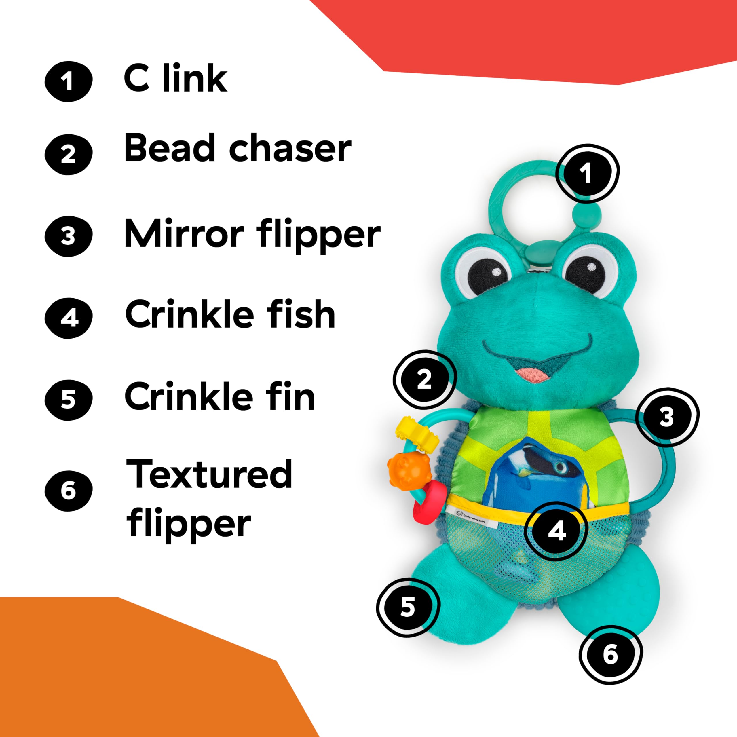 Foto 4 pulgar | Peluche Baby Einstein Ocean Explorers Neptune's Sensory - Venta Internacional.