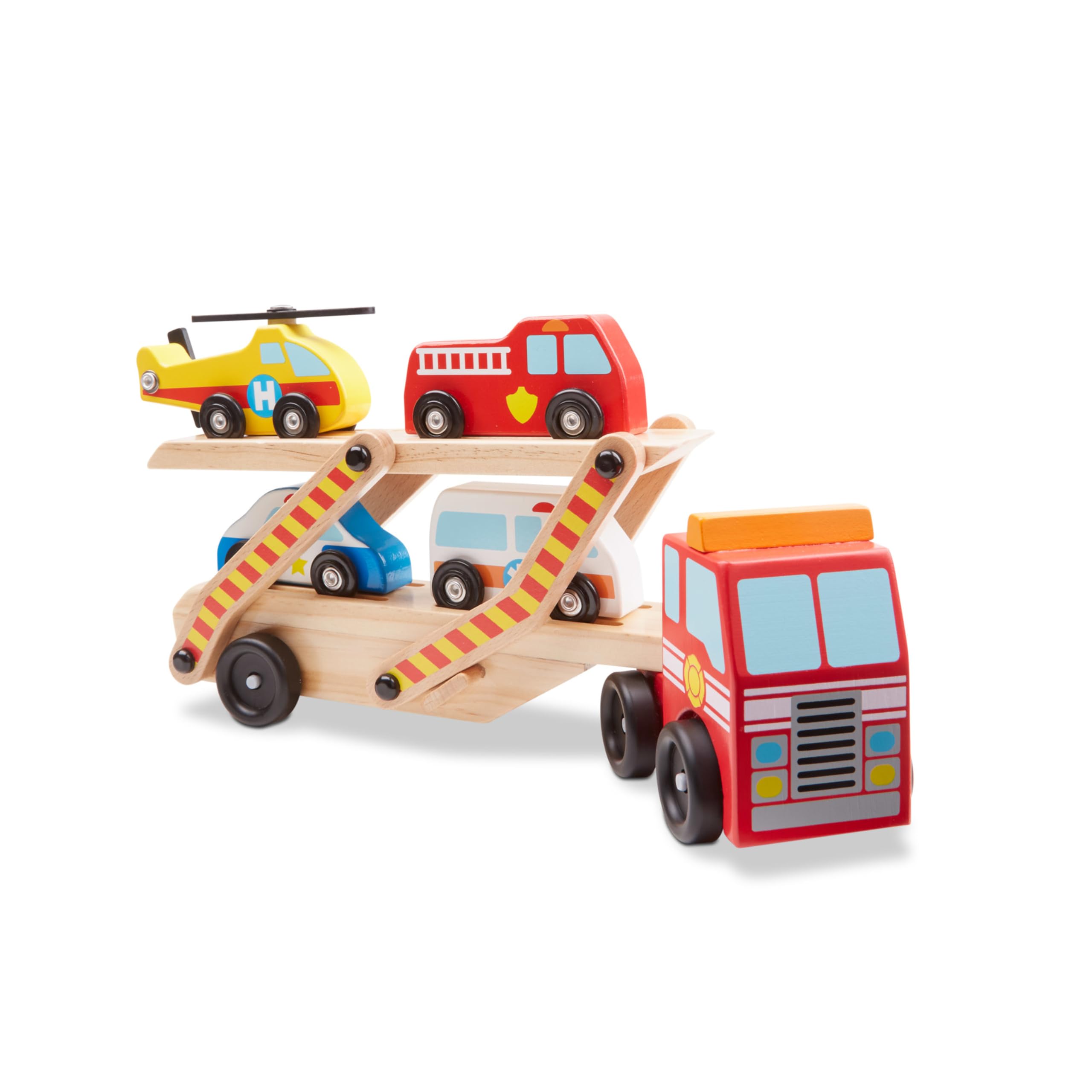 Camión Portavehículos de Emergencia de Juguete Melissa & Doug Wood - Venta Internacional