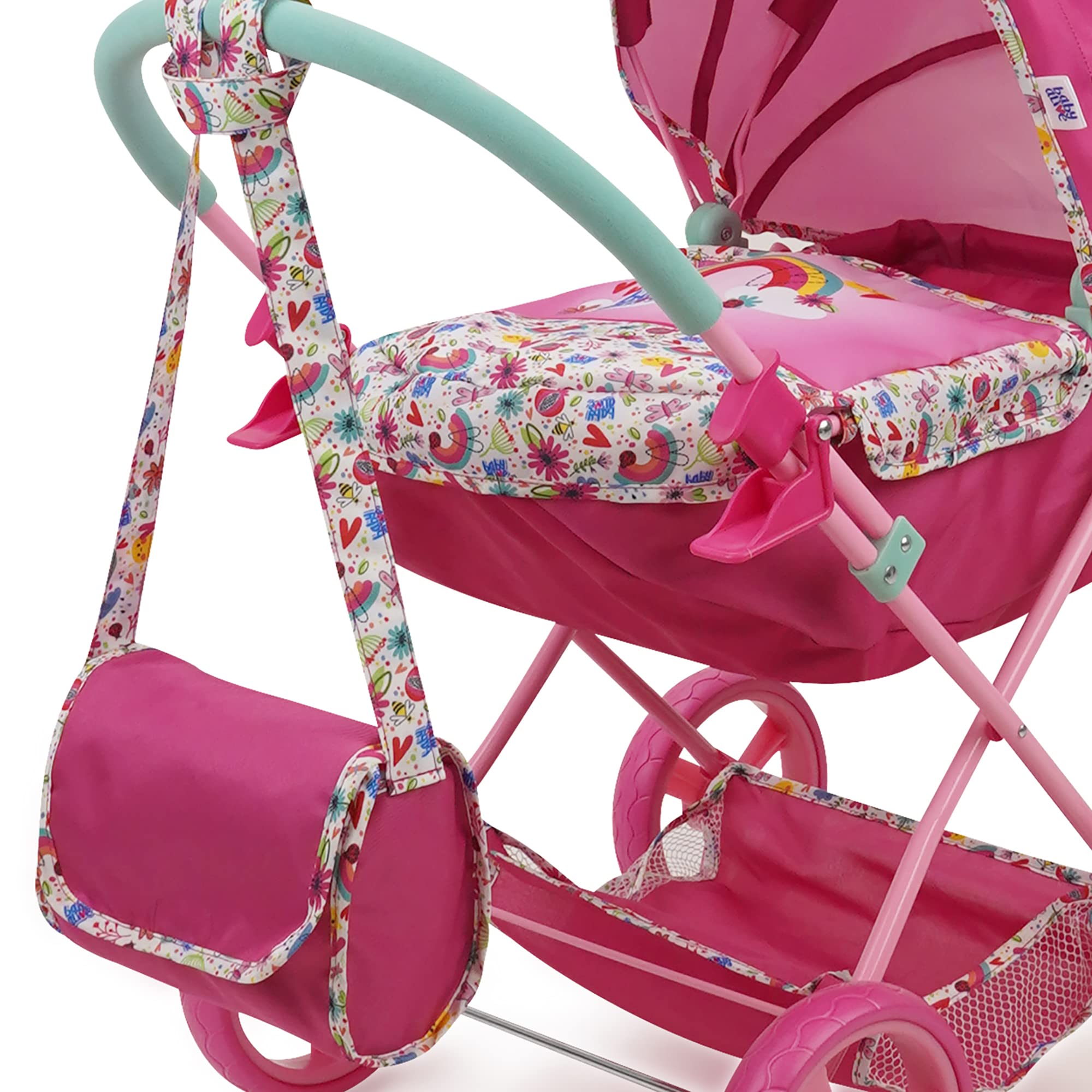 Foto 8 pulgar | Cochecito Para Muñecas Baby Alive Deluxe Classic Pink Rainbow De 3 Años O Más - Venta Internacional.