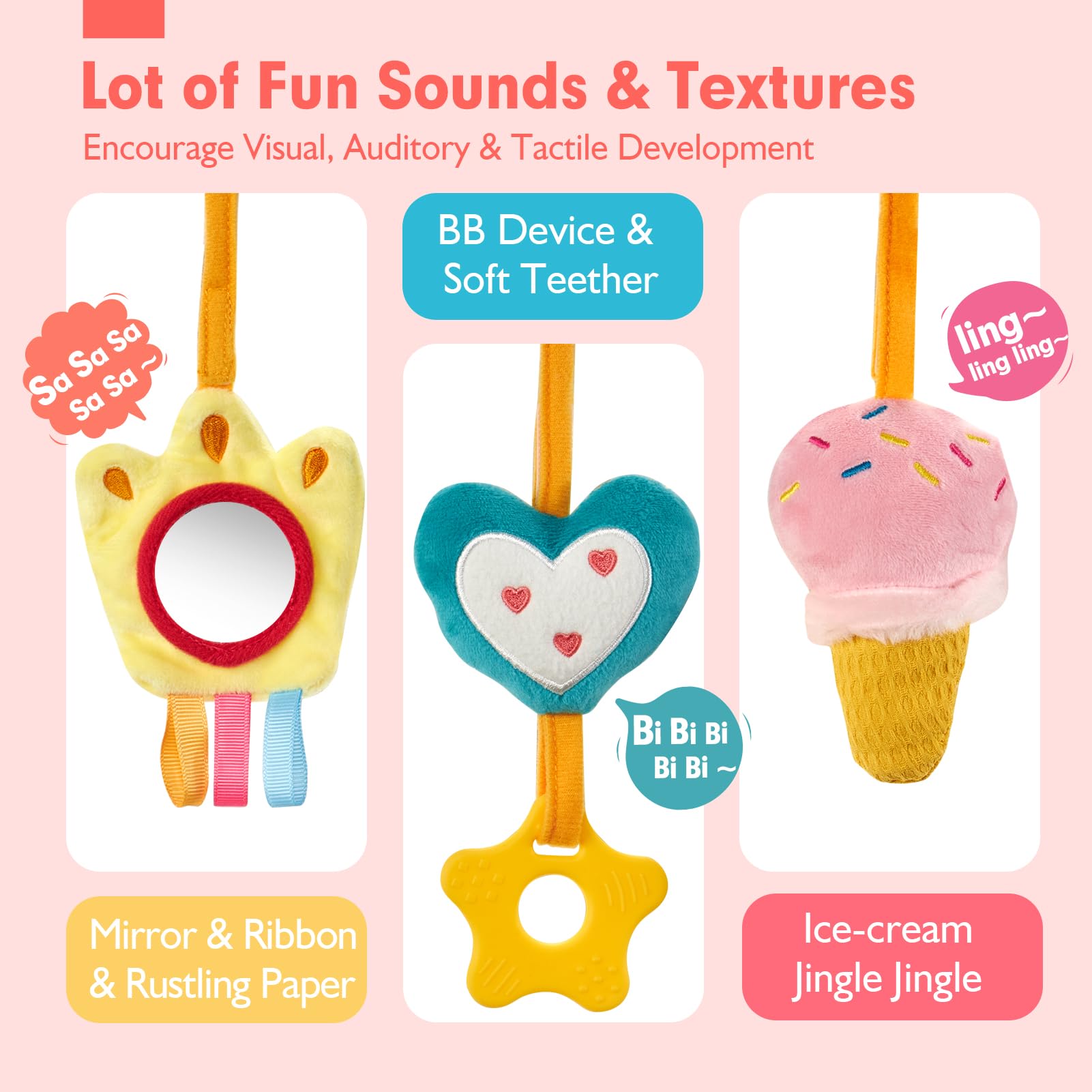Foto 4 pulgar | Juego para Bebés Hahaland Toys con Sonajero y Espejo - Venta Internacional