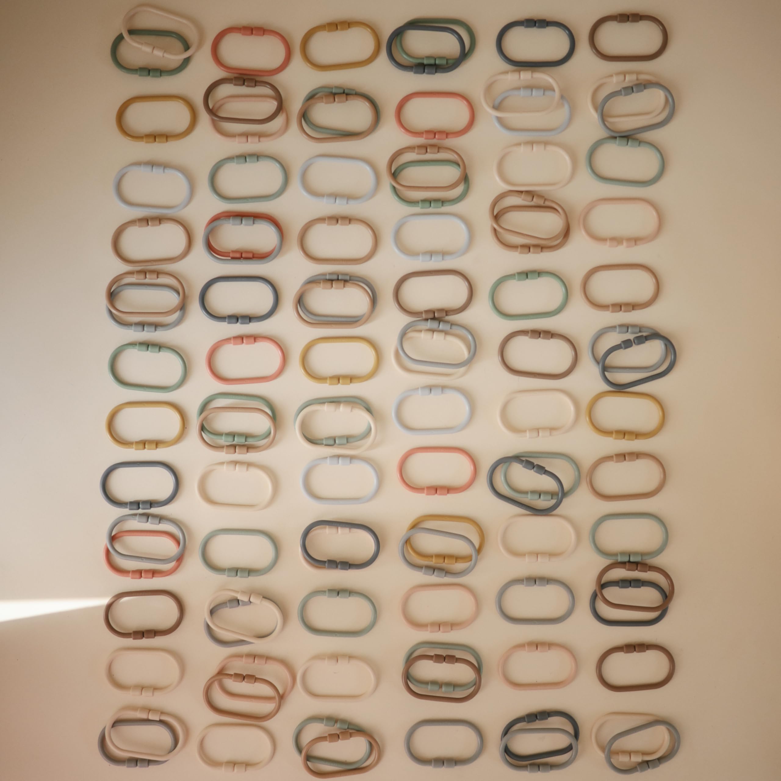 Foto 7 | Anillos De Eslabones De Cadena Toy Mushie Baby, 12 Unidades | Multiusos - Venta Internacional.