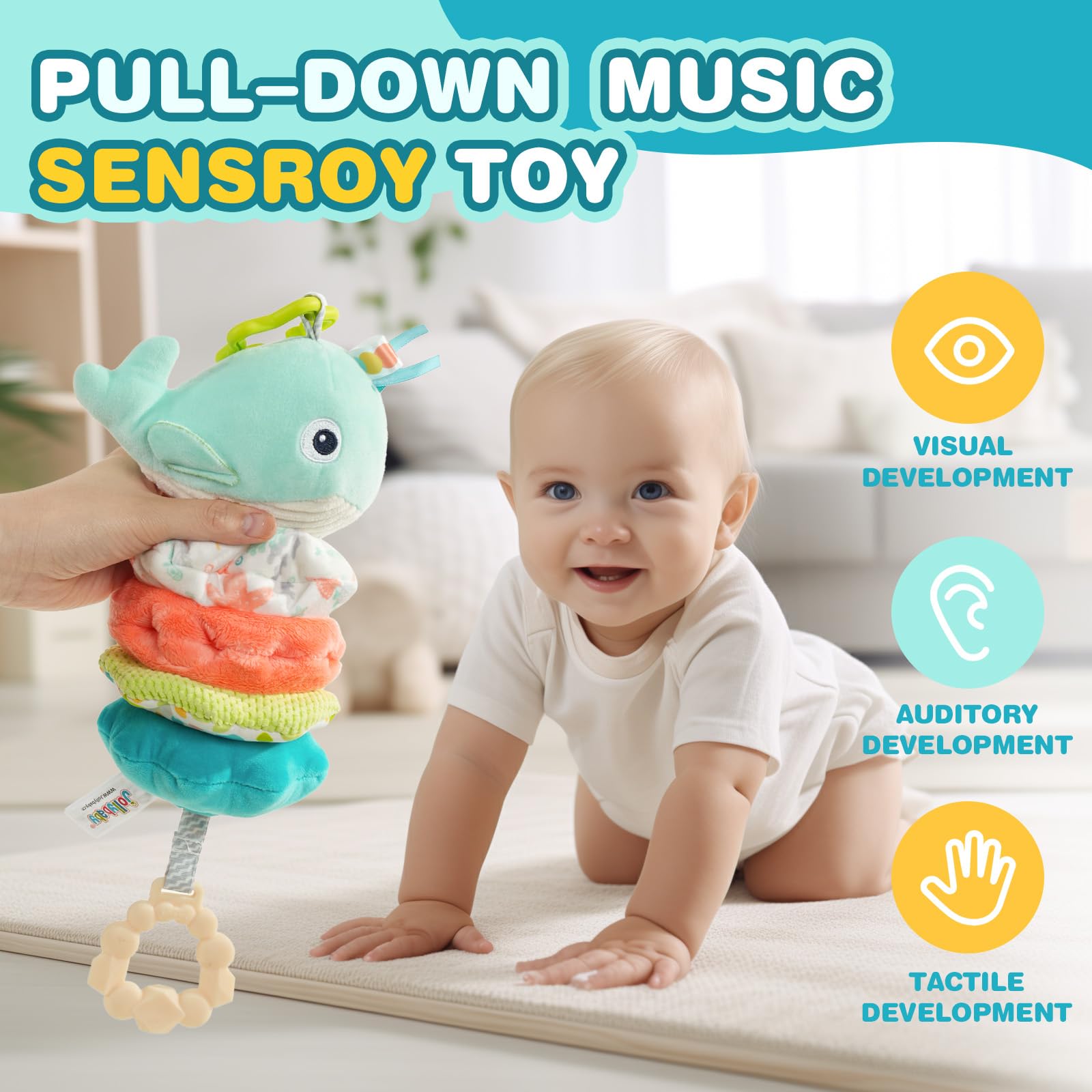 Foto 3 pulgar | Juguete Colgante Musical Para Bebés Jollybaby Stroller, Asiento De Coche Y Cuna - Venta Internacional.