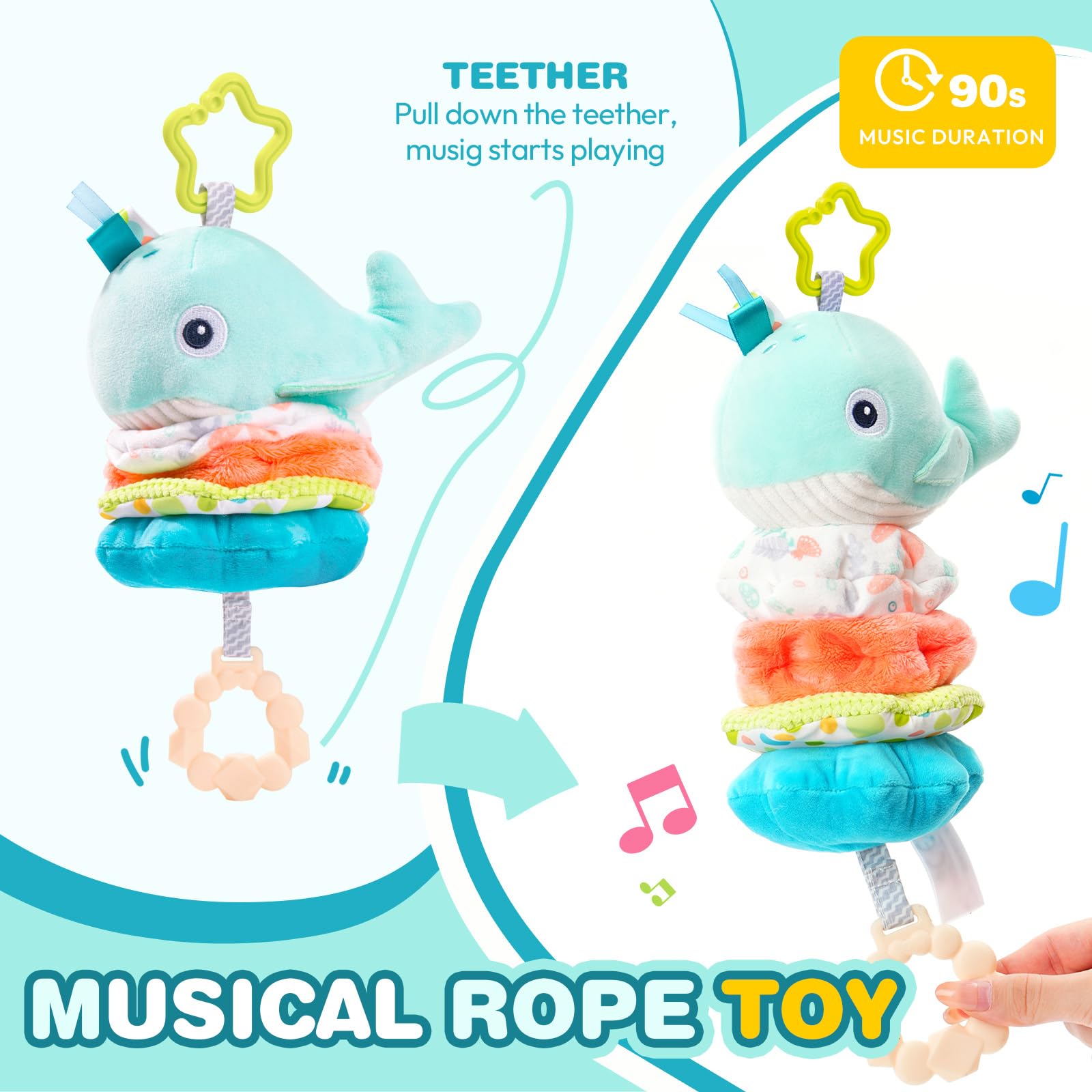 Foto 4 pulgar | Juguete Colgante Musical Para Bebés Jollybaby Stroller, Asiento De Coche Y Cuna - Venta Internacional.