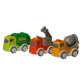 Foto 1 | Set Carritos De Construcciones 3 Piezas Toymark