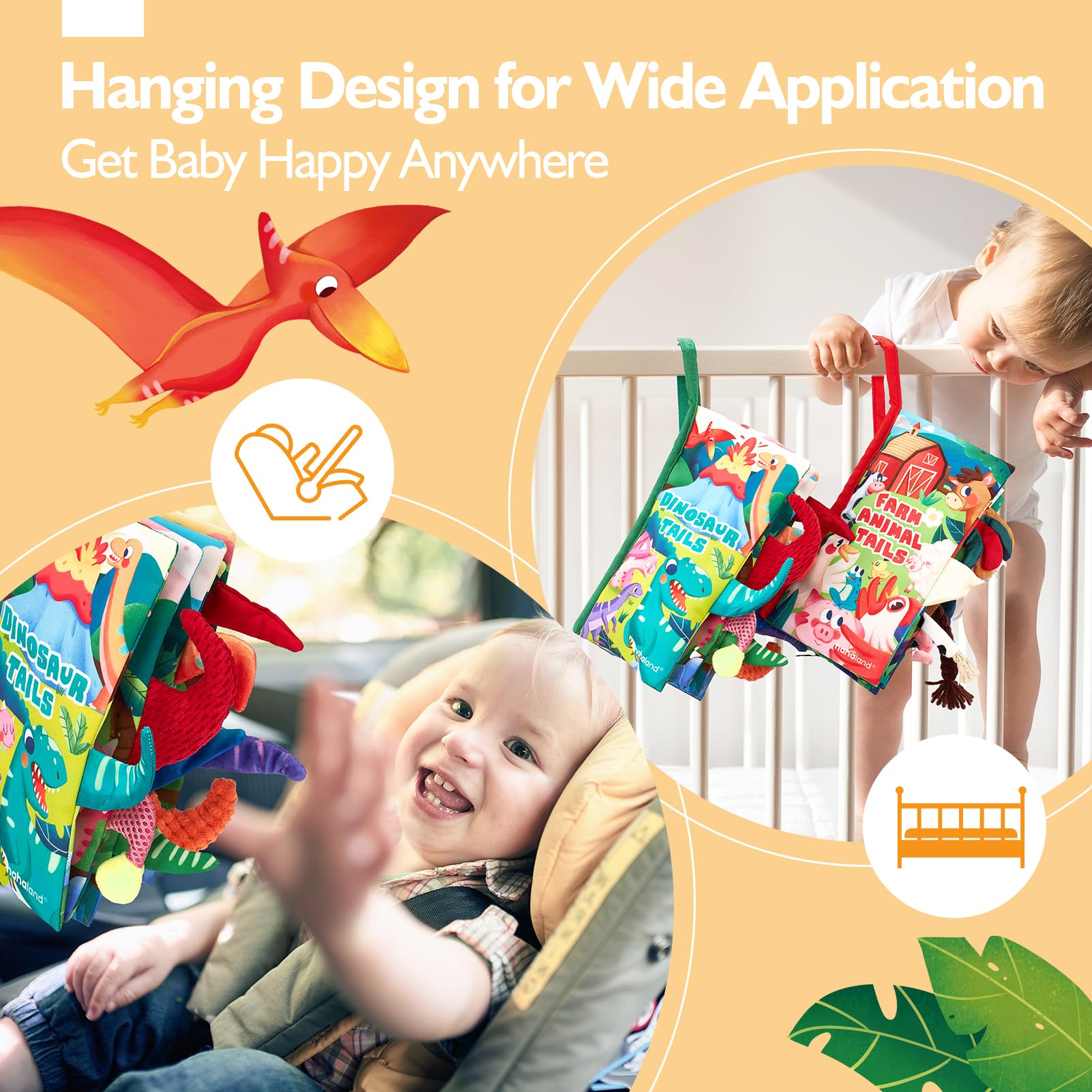 Foto 7 | Libros Para Bebés Hahaland Para Regalos De Baby Shower De 0 A 12 Meses, 2 Unidades - Venta Internacional.