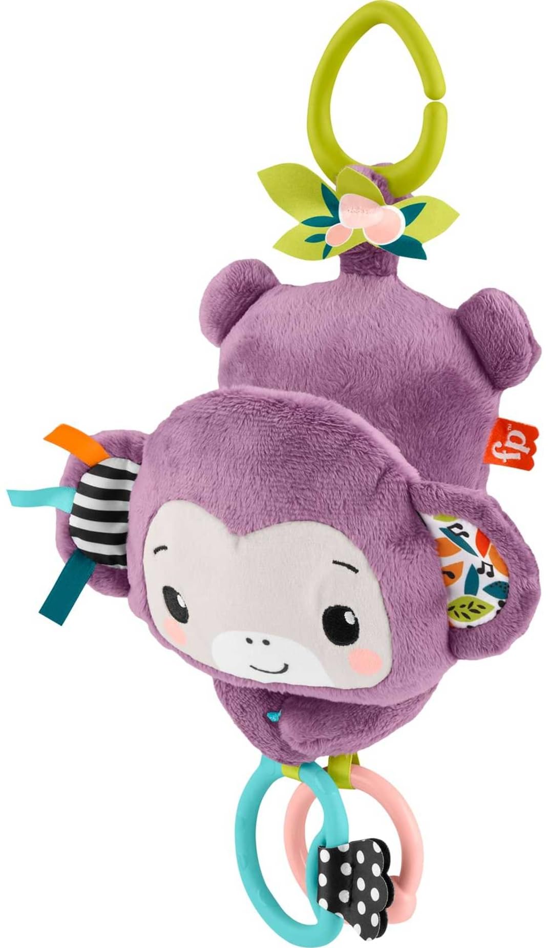 Foto 2 pulgar | Cochecito Fisher-price Sing & Go Purple Monkey Para Recién Nacidos - Venta Internacional.