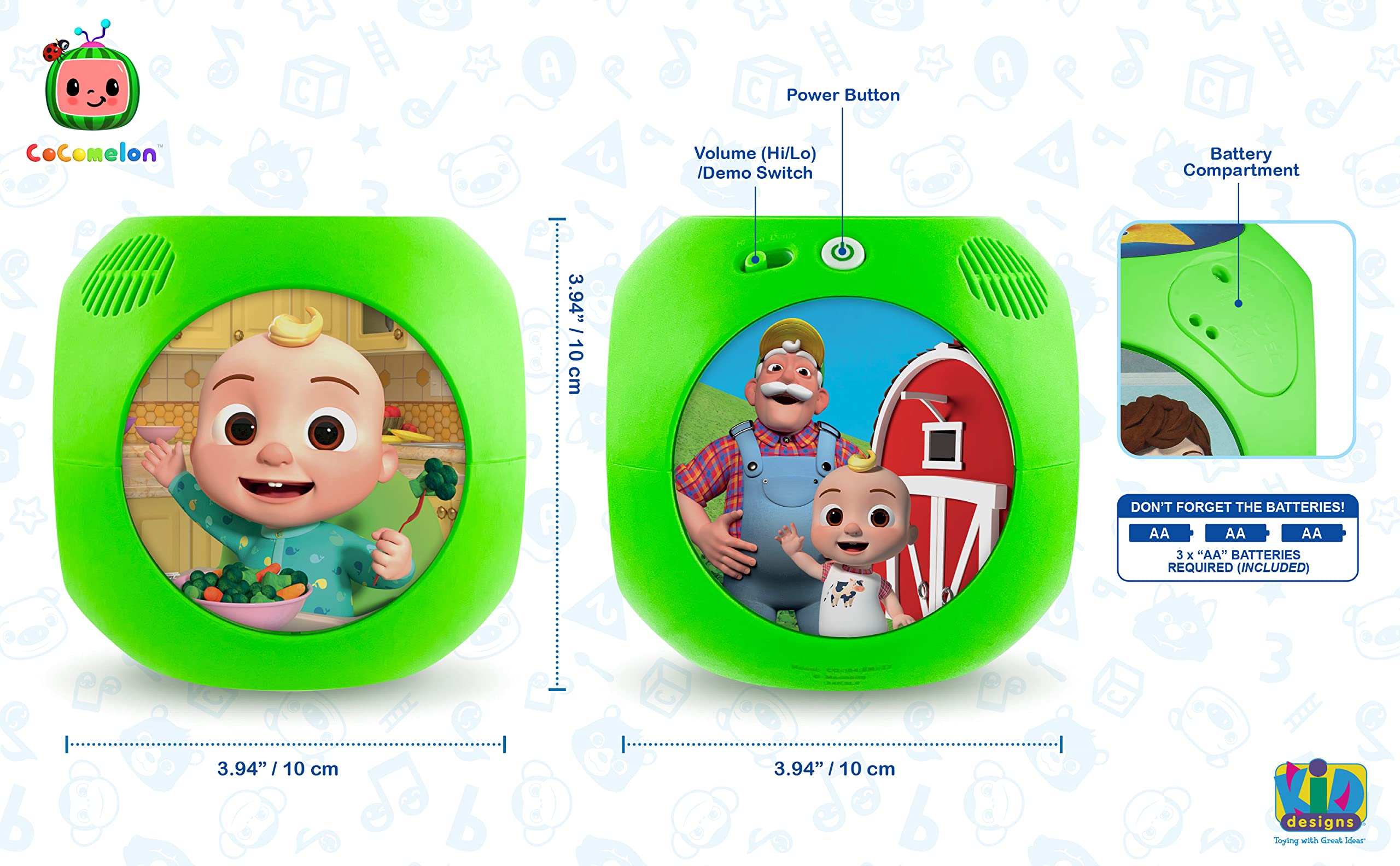 Foto 4 pulgar | Juguete Musical Ekids Cocomelon Tumble Tunes Con 6 Canciones Infantiles - Venta Internacional.