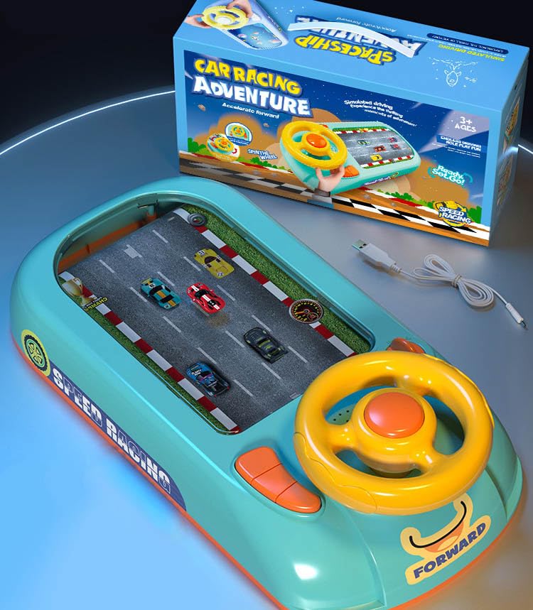 Foto 2 pulgar | Volante, Coche De Aventura De Carreras De Juguete Para Niños Con Música - Venta Internacional.