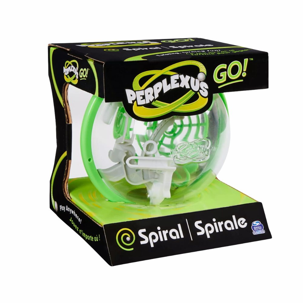 Juego Spin Master Games Perplexus Go Spiral Color Verde Compacto Y Desafiante