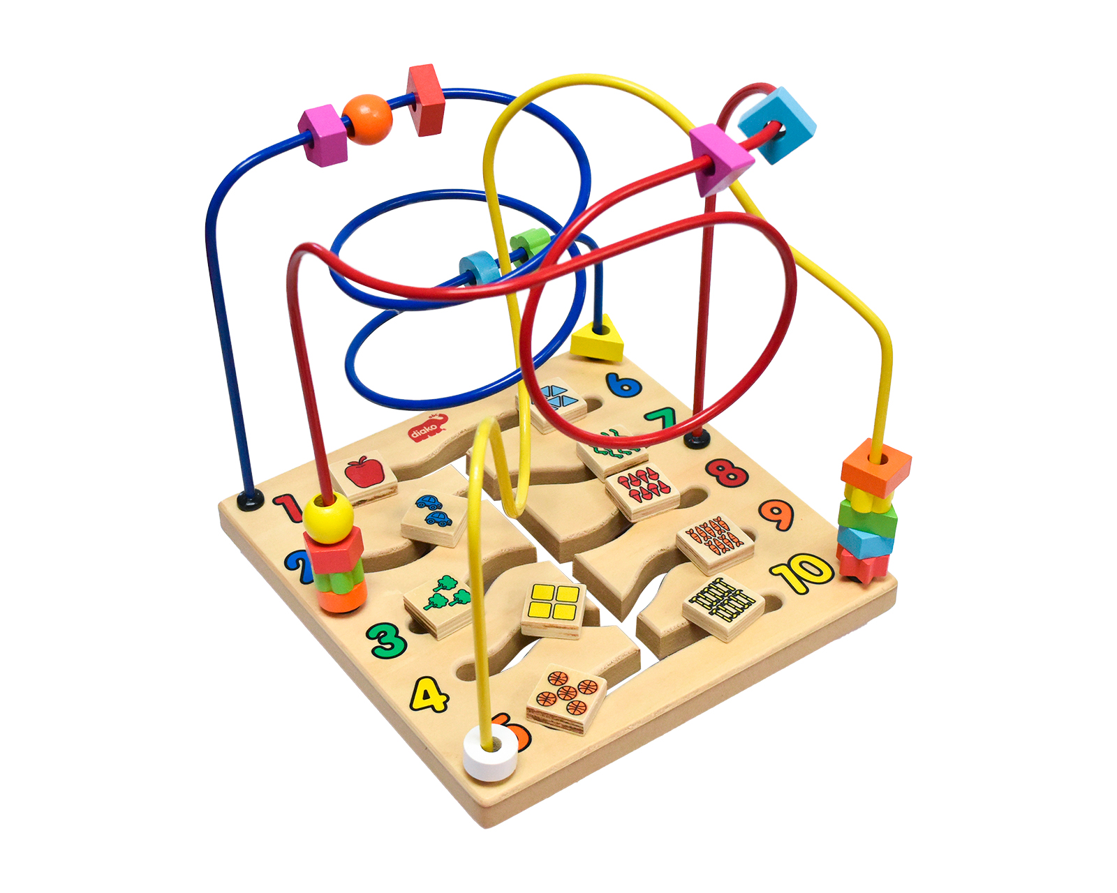 Foto 2 pulgar | Laberinto De Cuentas Diako Números Color Multicolor Juego Didáctico 2 En 1