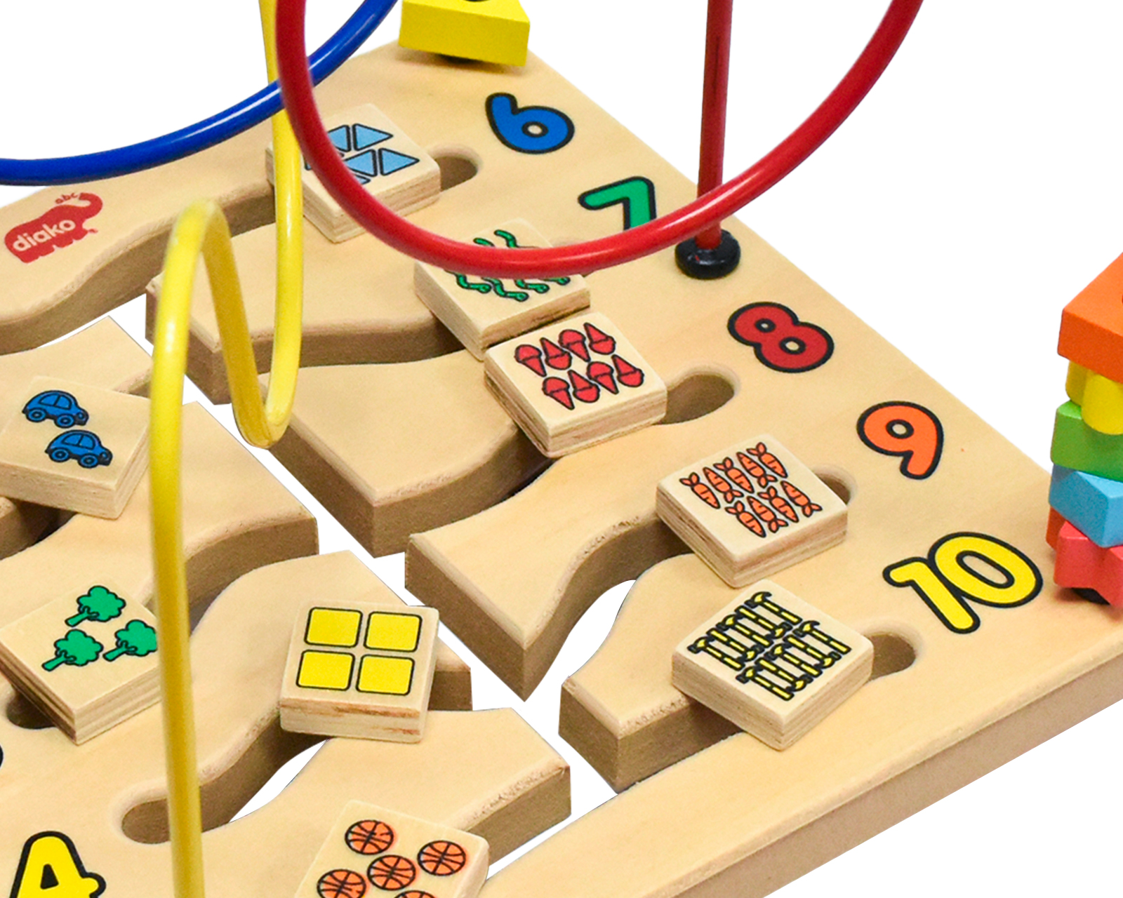 Foto 4 pulgar | Laberinto De Cuentas Diako Números Color Multicolor Juego Didáctico 2 En 1