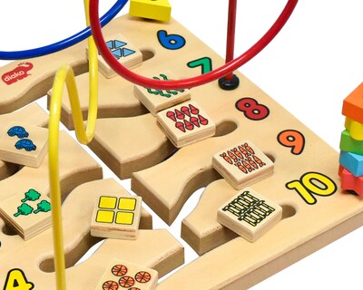 Foto 3 | Laberinto De Cuentas Diako Números Color Multicolor Juego Didáctico 2 En 1