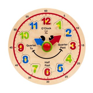 Foto 1 | Puzle Educativo Con Forma De Juguete, De Madera, Colorido, Con Forma De Reloj Feliz - Venta Internacional.