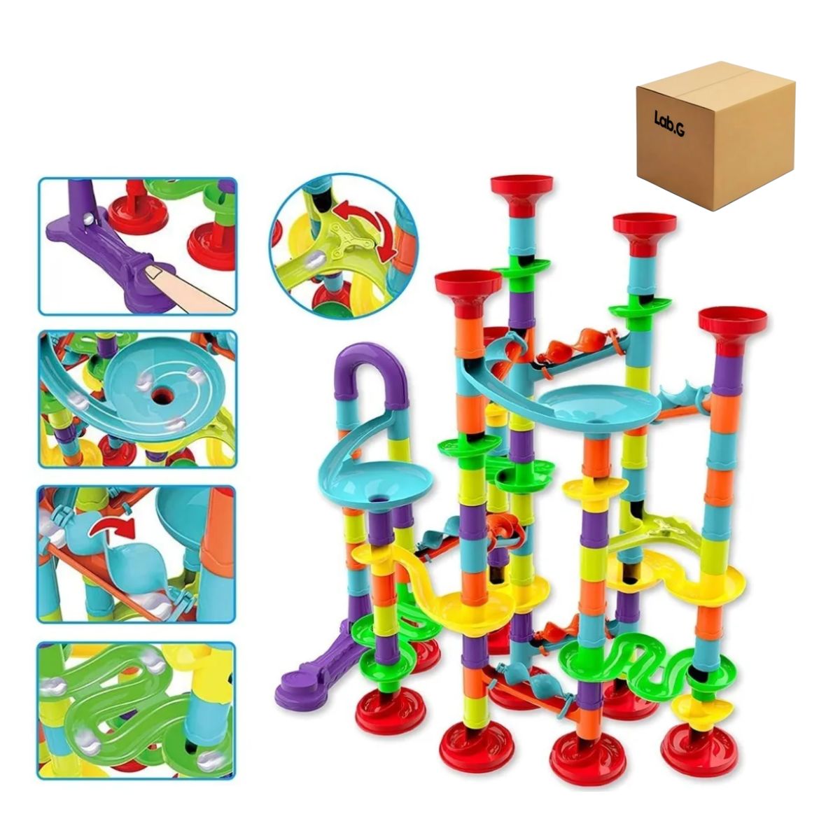 Foto 5 pulgar | Juguete Canicas Juego Laberinto Carreras Niños Infantil Lab.g Multicolor