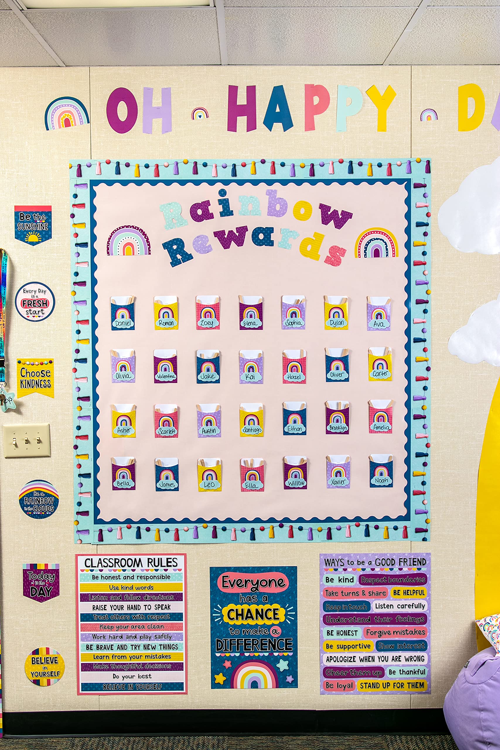 Foto 4 pulgar | Recursos Creados Por Profesores Cutouts Oh Happy Day 7 Fun Font - Venta Internacional.