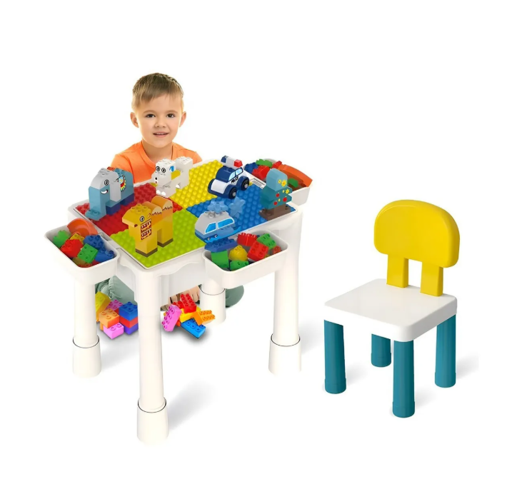 Foto 2 pulgar | Mesa Didactica Con Juego De Bloques Para Niños Incluye Silla