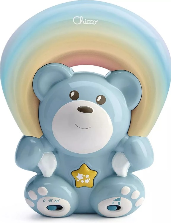 Chicco Osito Musical Proyector Luz Arcoiris Rainbow Bear Azul