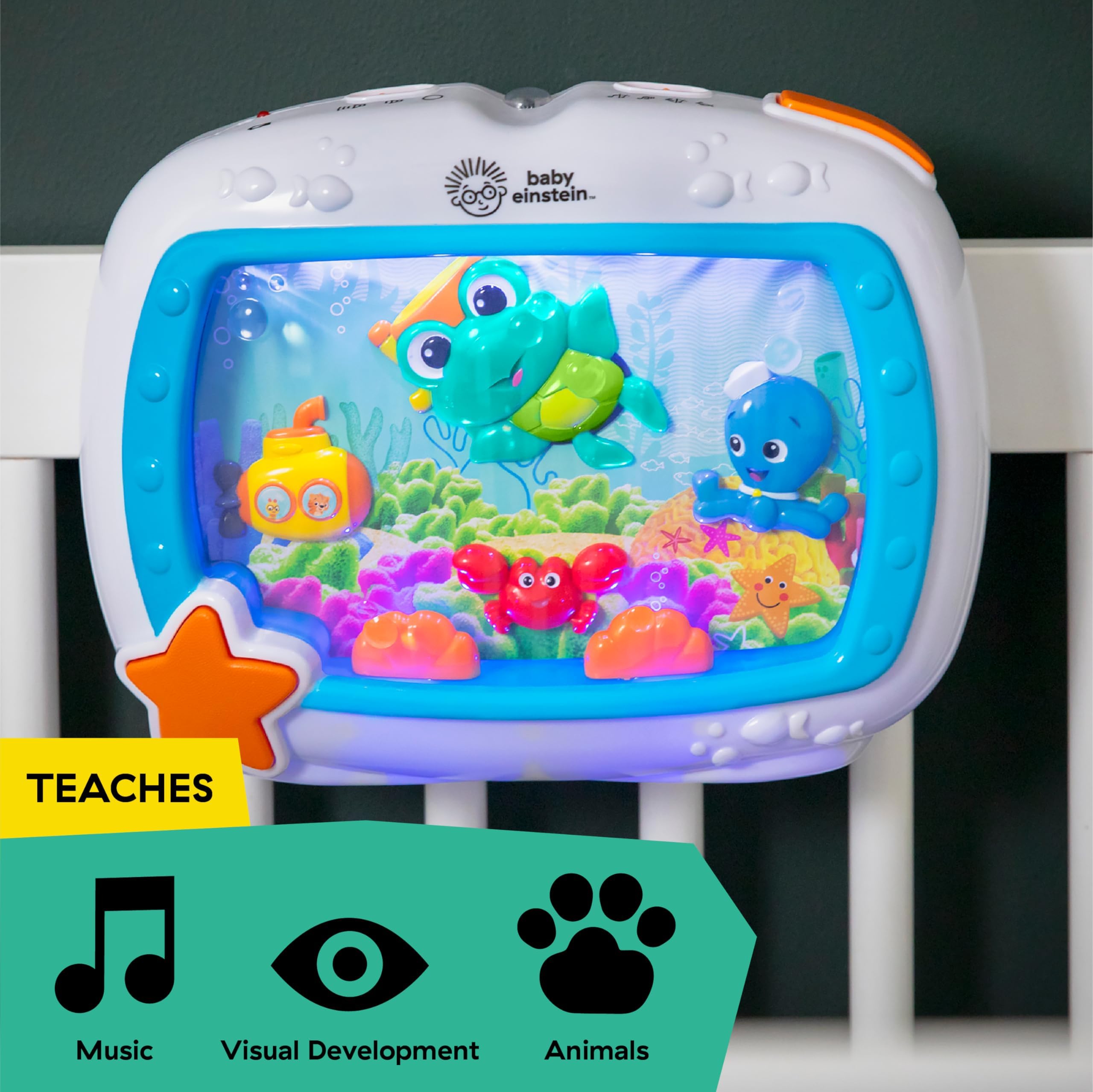 Foto 7 pulgar | Juguete Para Cuna Y Máquina De Sonido Baby Einstein Sea Dreams Soother - Venta Internacional.