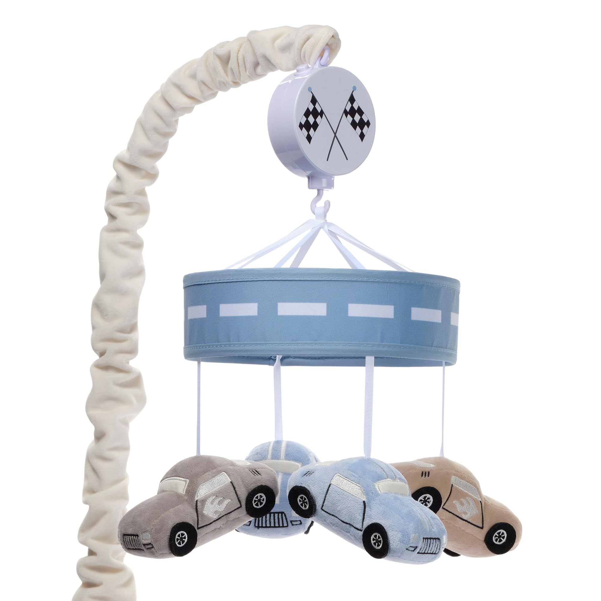 Crib Mobile Lambs & Ivy Little Racer Con Chupete Musical - Venta Internacional.