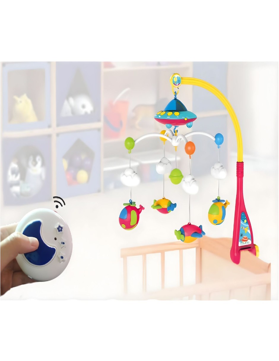 Foto 4 pulgar | Móvil Para Cuna Con Control Remoto Y Proyector