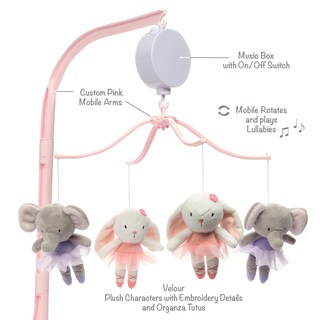 Foto 4 | Crib Mobile Bedtime Originals Tiny Dancer Pink Con Animales - Venta Internacional.