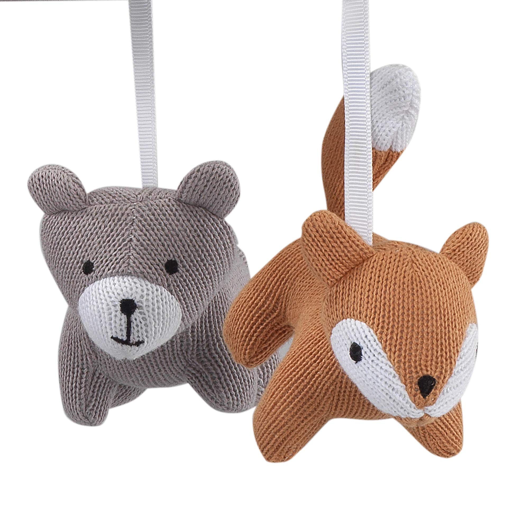 Foto 2 | Móvil Musical Lambs & Ivy Pintado De Gris Bosque Y Beige - Venta Internacional.