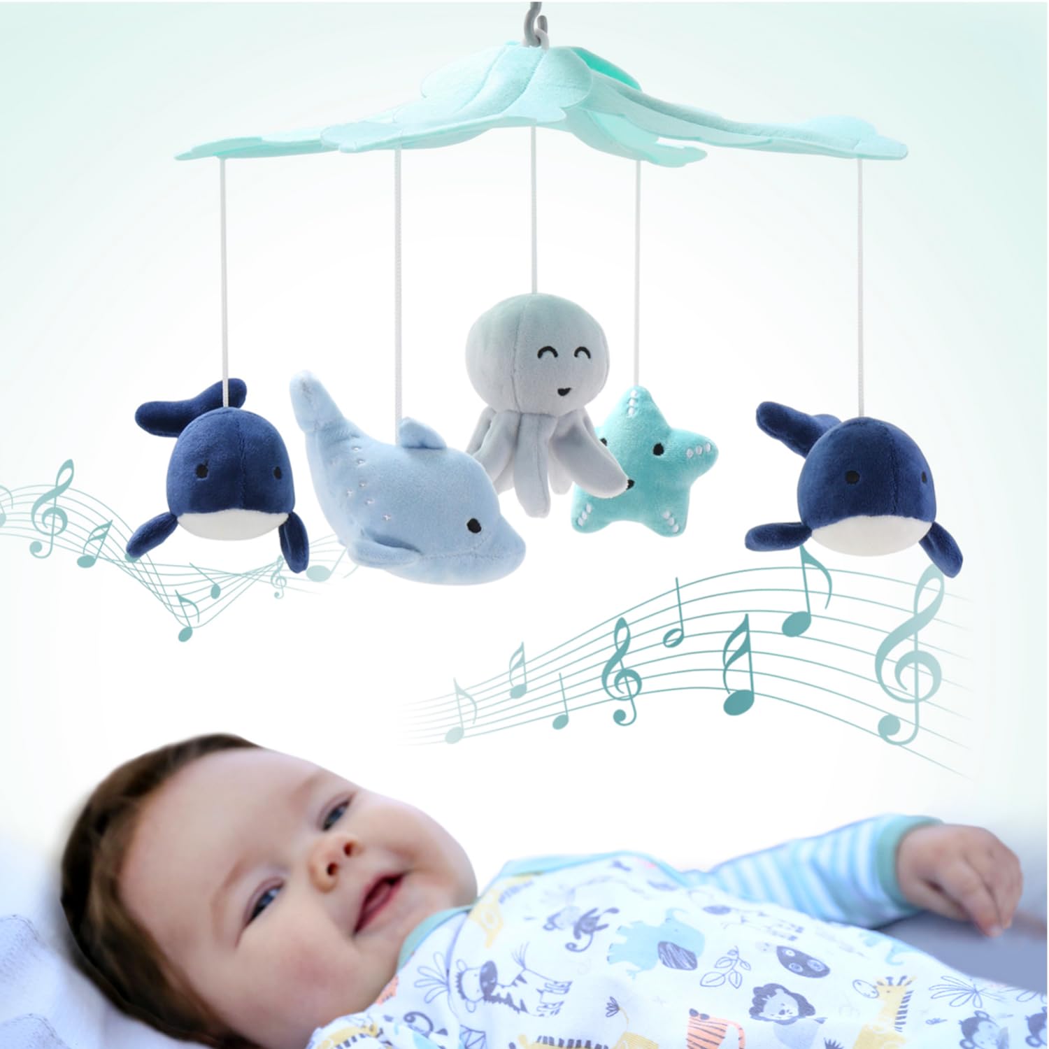 Foto 6 | Crib Mobile The Peanutshell Nautical Explorer Con 12 Canciones De Cuna - Venta Internacional.
