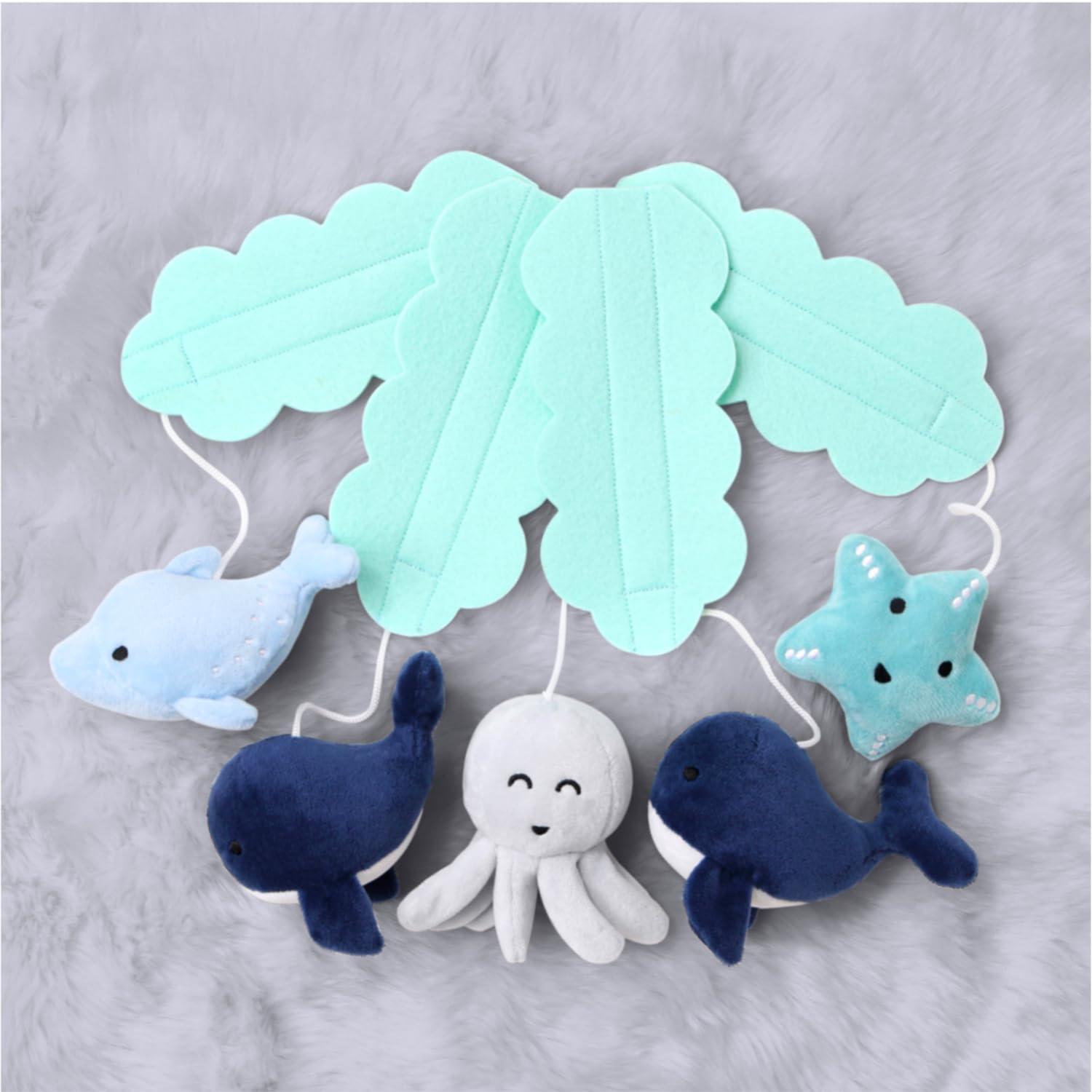 Foto 8 pulgar | Crib Mobile The Peanutshell Nautical Explorer Con 12 Canciones De Cuna - Venta Internacional.