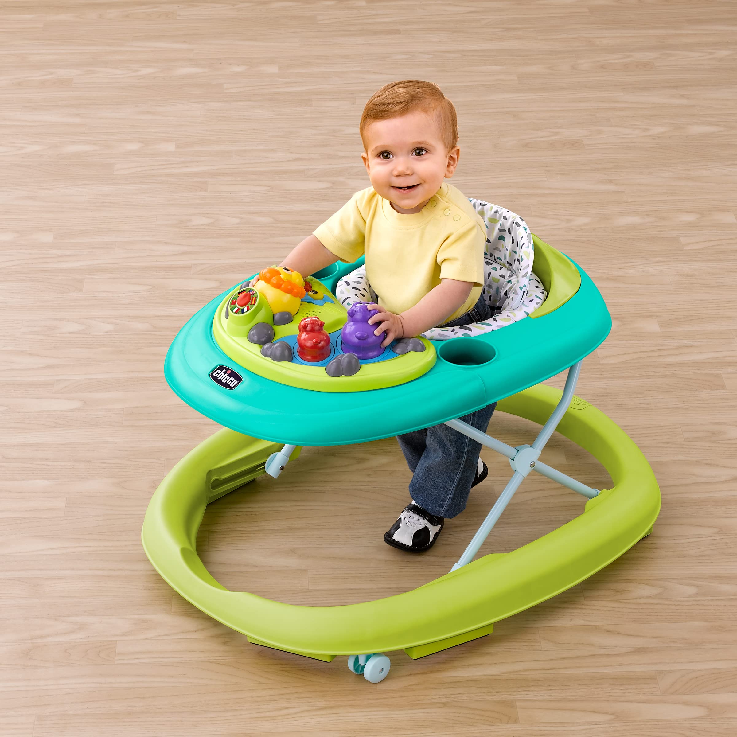 Foto 3 pulgar | Chicco Walky Talky Baby Walker - Circles | Gris/verde - Venta Internacional.