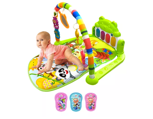 Gimnasio Xtellar Piano Musical Tapete De Juegos Para Bebés Color Verde