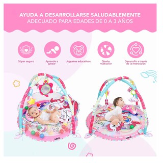 Foto 2 | Gimnasio Bebé Interactivo Lab.g Tapete Didáctico Infantil Nube Unicornio Rosa