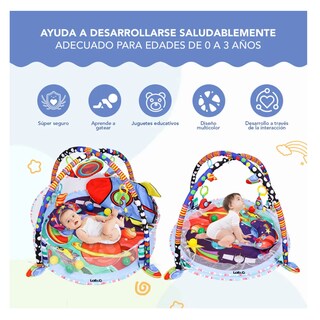 Foto 2 | Gimnasio Bebé Interactivo Lab.g Tapete Didáctico Infantil Nube Espacio Azul