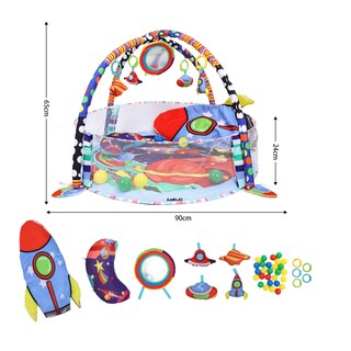 Foto 5 | Gimnasio Bebé Interactivo Lab.g Tapete Didáctico Infantil Nube Espacio Azul
