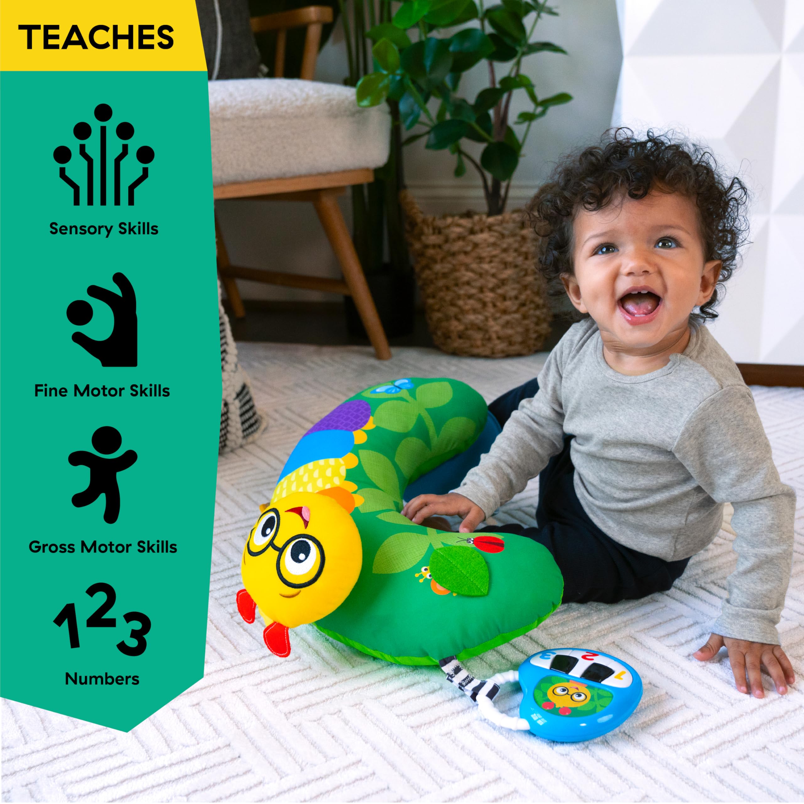 Foto 5 pulgar | Almohada Tummy Time Baby Einstein Cal-a-pillow Cal The Caterpillar - Venta Internacional.