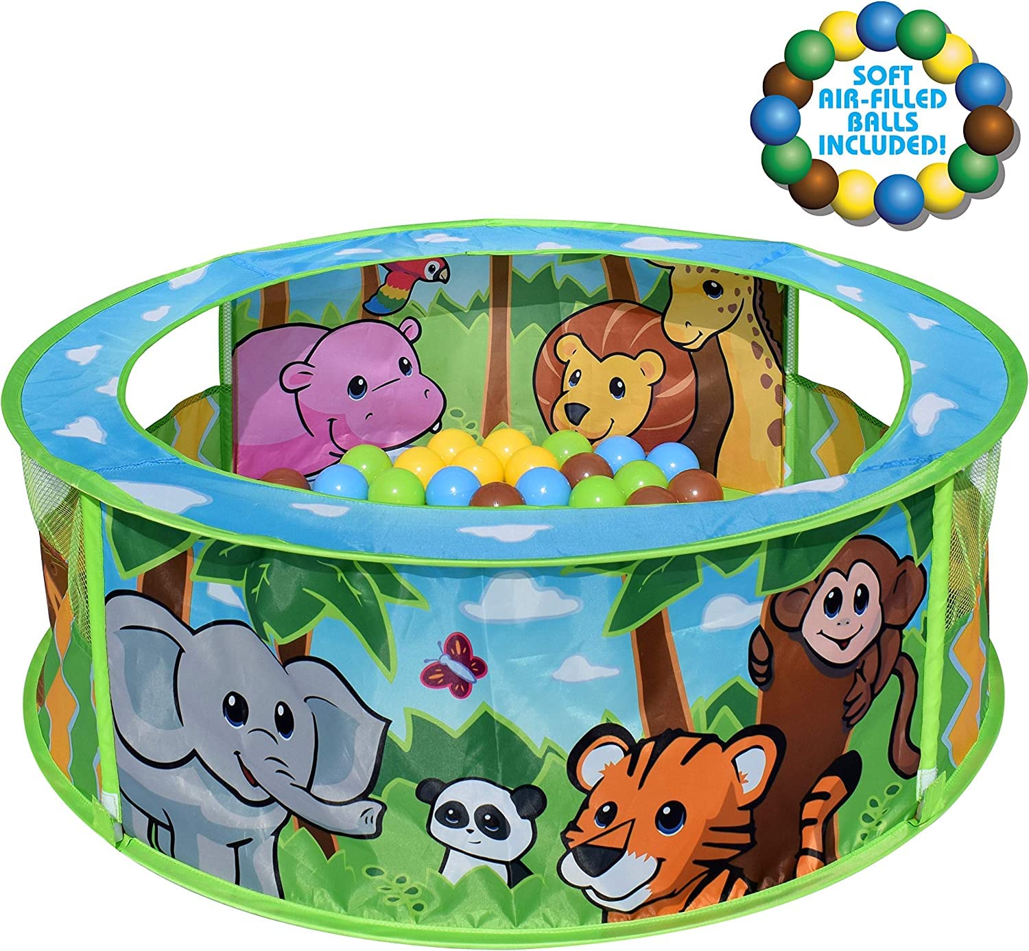 Ball Pit Sunny Days Entertainment Zoo Adventure Con Pelotas - Venta Internacional.