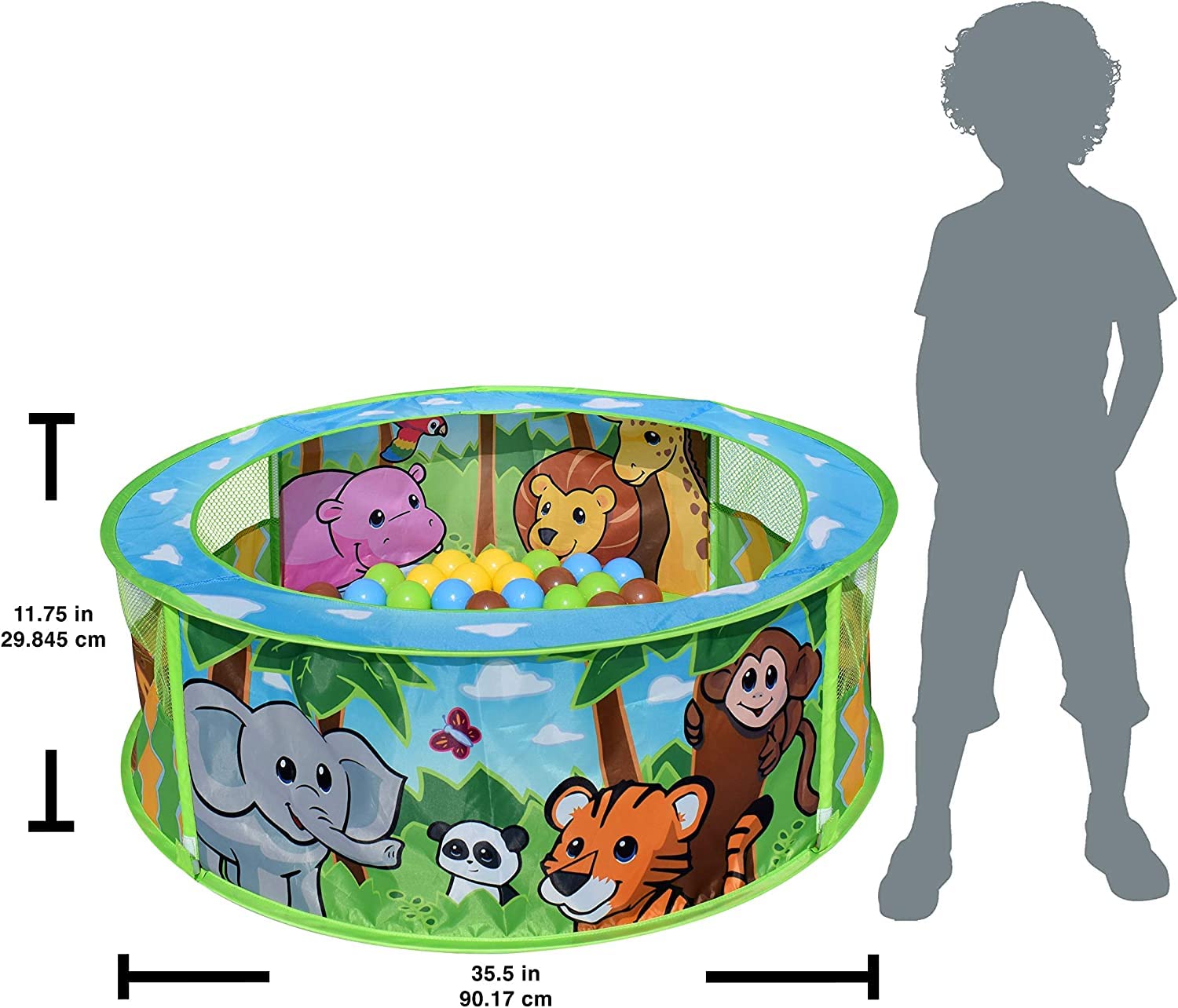 Foto 3 pulgar | Ball Pit Sunny Days Entertainment Zoo Adventure Con Pelotas - Venta Internacional.