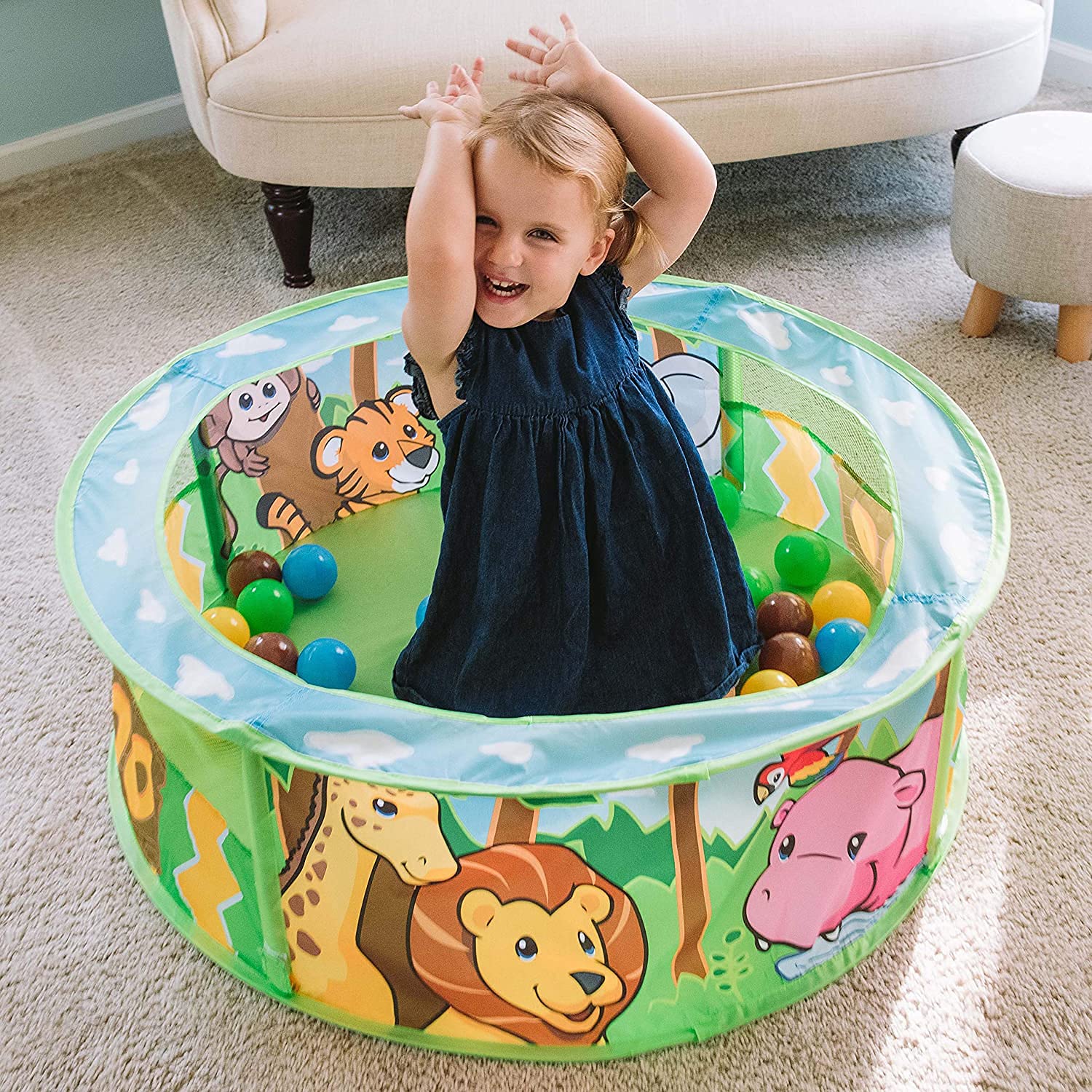 Foto 5 pulgar | Ball Pit Sunny Days Entertainment Zoo Adventure Con Pelotas - Venta Internacional.