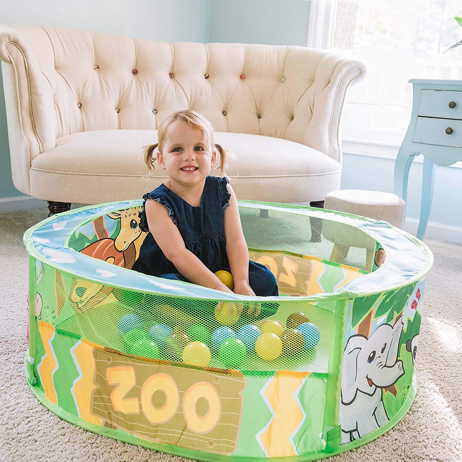 Foto 6 pulgar | Ball Pit Sunny Days Entertainment Zoo Adventure Con Pelotas - Venta Internacional.