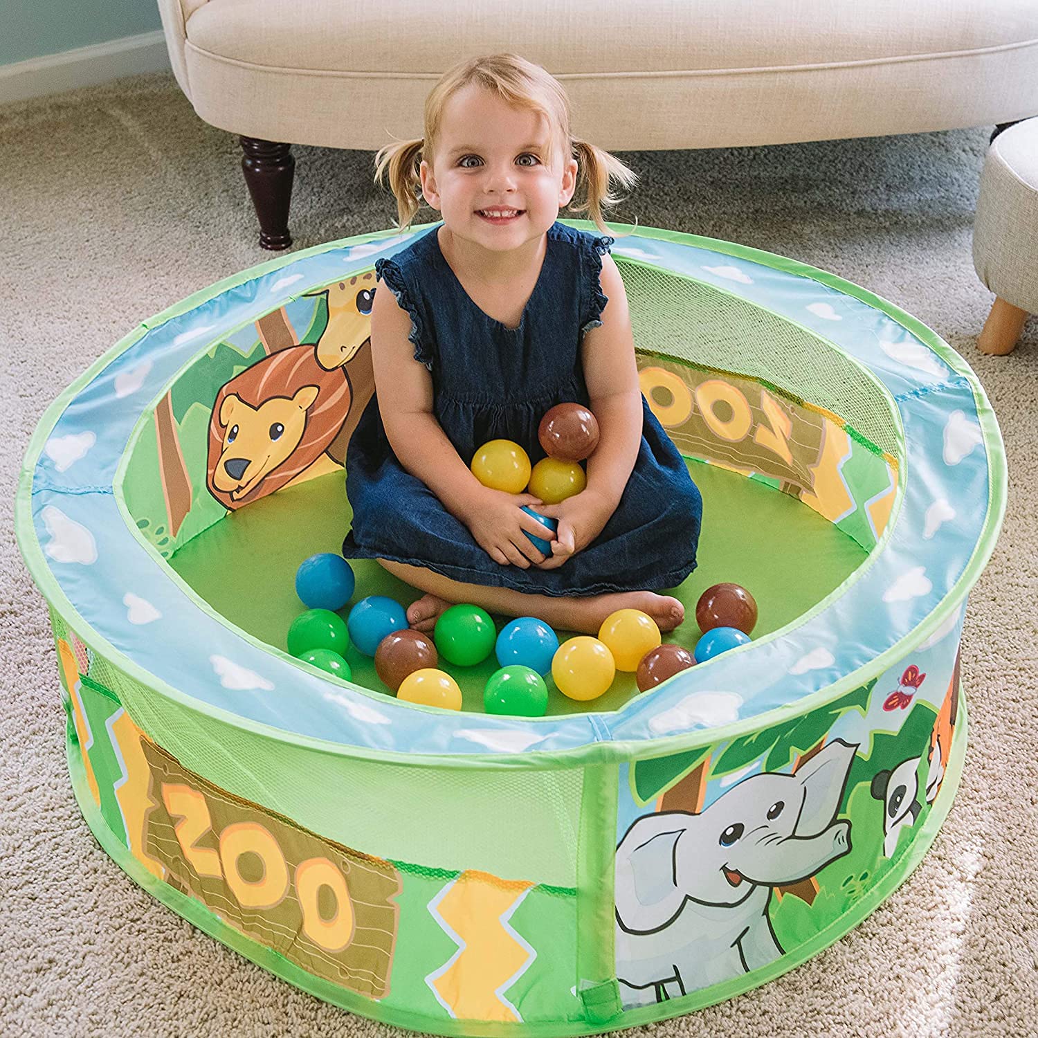 Foto 7 pulgar | Ball Pit Sunny Days Entertainment Zoo Adventure Con Pelotas - Venta Internacional.