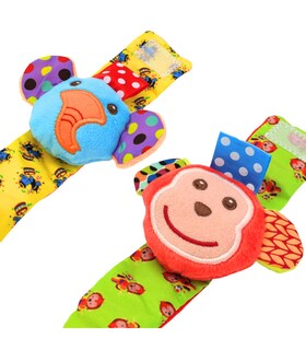 Foto 3 | Sonajas Para Bebe Calcetines Juguete Estimulación Temprana 4 CHANGO-ELEFANT