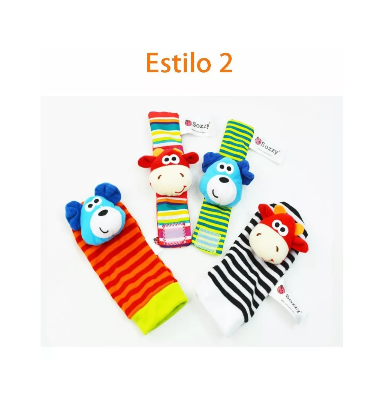 Foto 5 pulgar | Sonajas Para Bebe Calcetines Juguete Estimulación Temprana 4