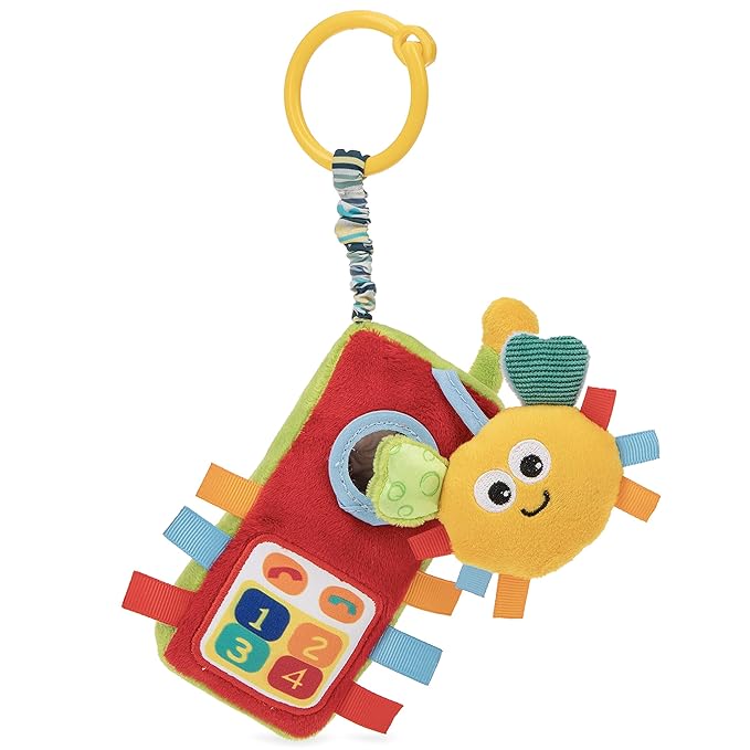 Foto 2 pulgar | Nuby Peluche Phone Pals Juguete Colgante Musical Con Anillo Conector: 0m+, Multi G