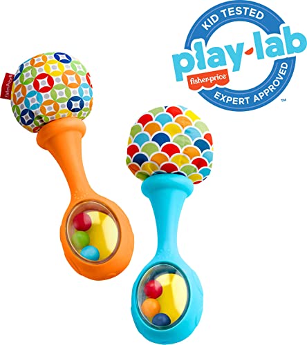 Foto 2 | Venta Internacional - Set De 2 Maracas Fisher-price De Rattle 'n Rock Para Recién Nacidos