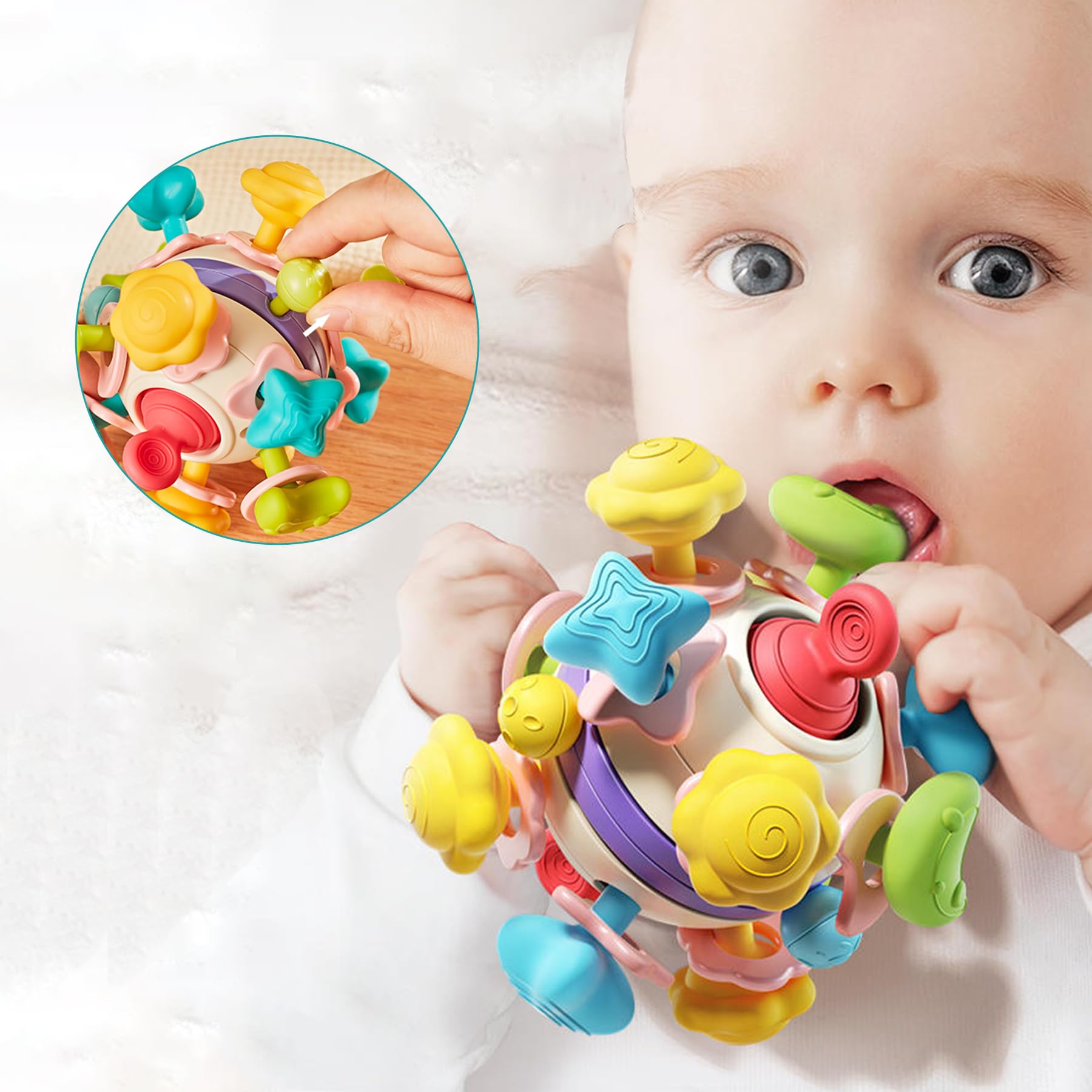 Foto 5 pulgar | Venta Internacional - Juguetes Montessori Sensoriales Para La Dentición Majobee Para Bebés De 0 A 18 Años