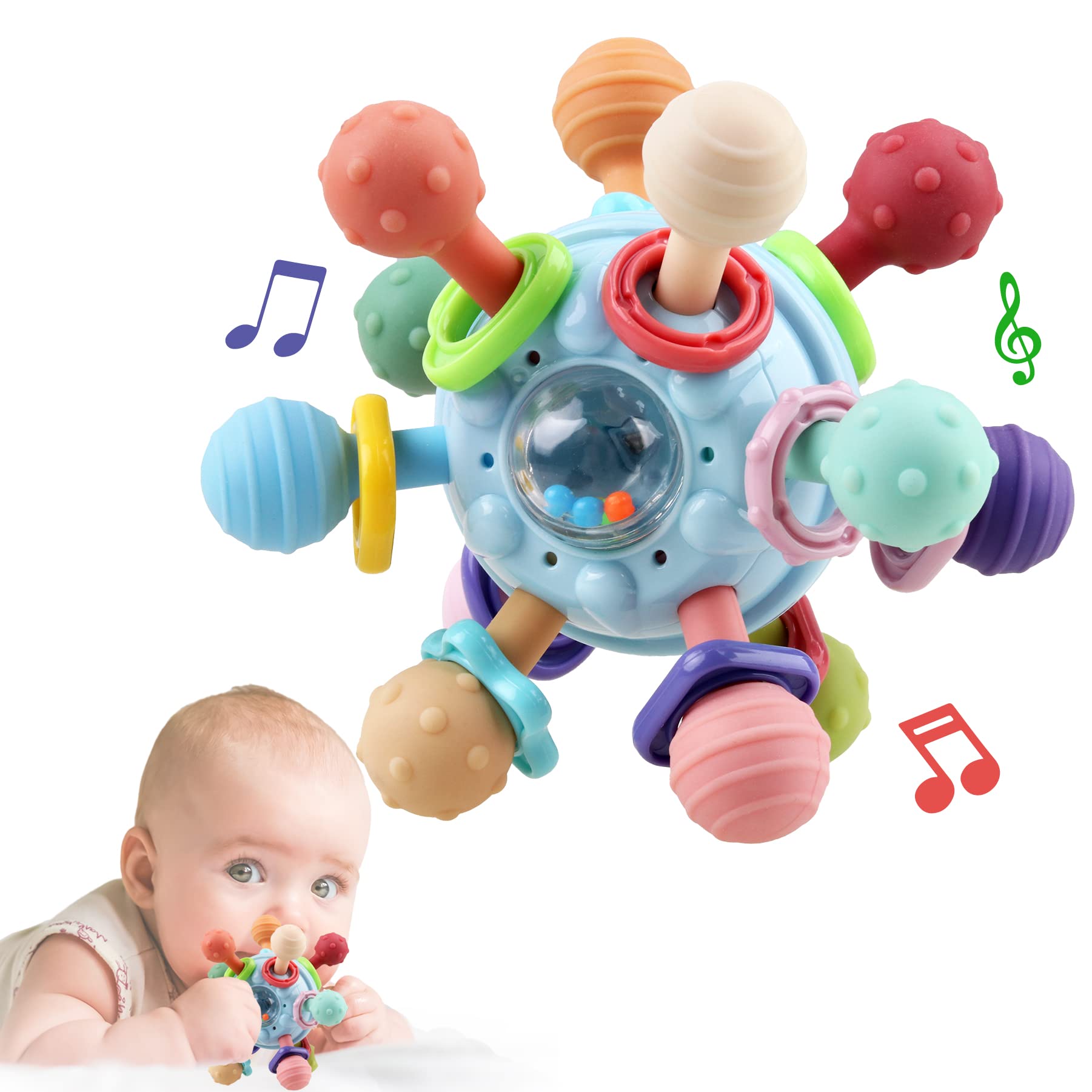 Foto 2 pulgar | Venta Internacional - Juguetes De Dentición Anzimo Baby Sensory Para Niños Y Niñas De 0 A 18 Meses