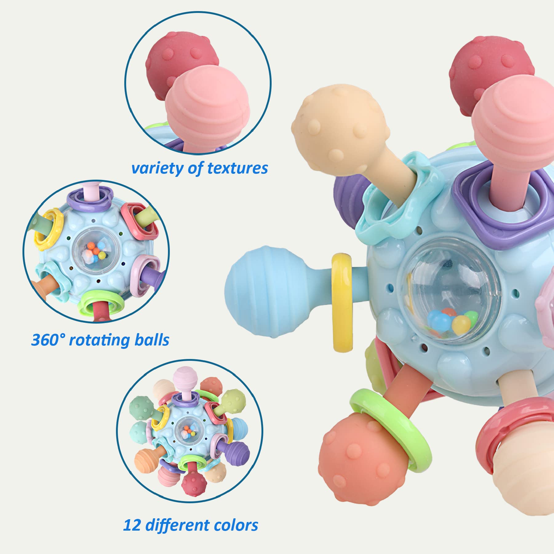 Foto 4 pulgar | Venta Internacional - Juguetes De Dentición Anzimo Baby Sensory Para Niños Y Niñas De 0 A 18 Meses