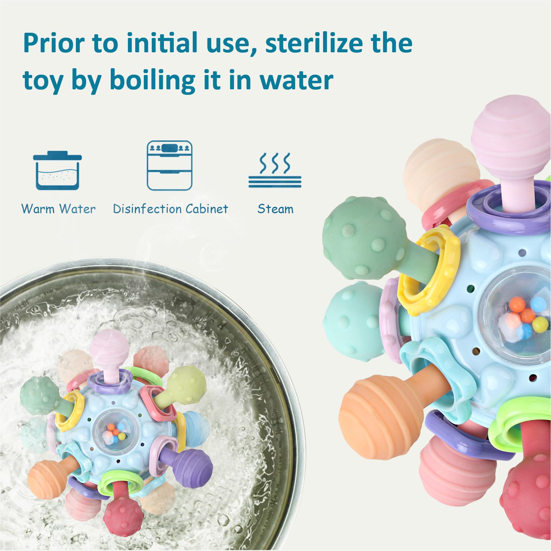 Foto 4 | Venta Internacional - Juguetes De Dentición Anzimo Baby Sensory Para Niños Y Niñas De 0 A 18 Meses
